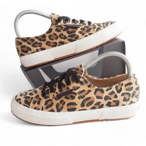 Superga 2750 Fantasy Cotu Big Classic Leopard‎ Casual Sneakers Women's 7